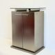Postmodern aluminium bar cabinet by Belgochrom