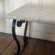 Table low white marble