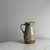 Pichet en grès pyrite ancien, poterie artisanale