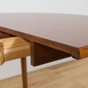 Mid-Century Round Teak Dining Table by Nils Jonsson for Hugo Troeds, Sweden