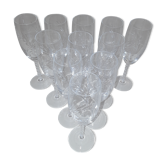 11 Arques Crystal Champagne Flutes