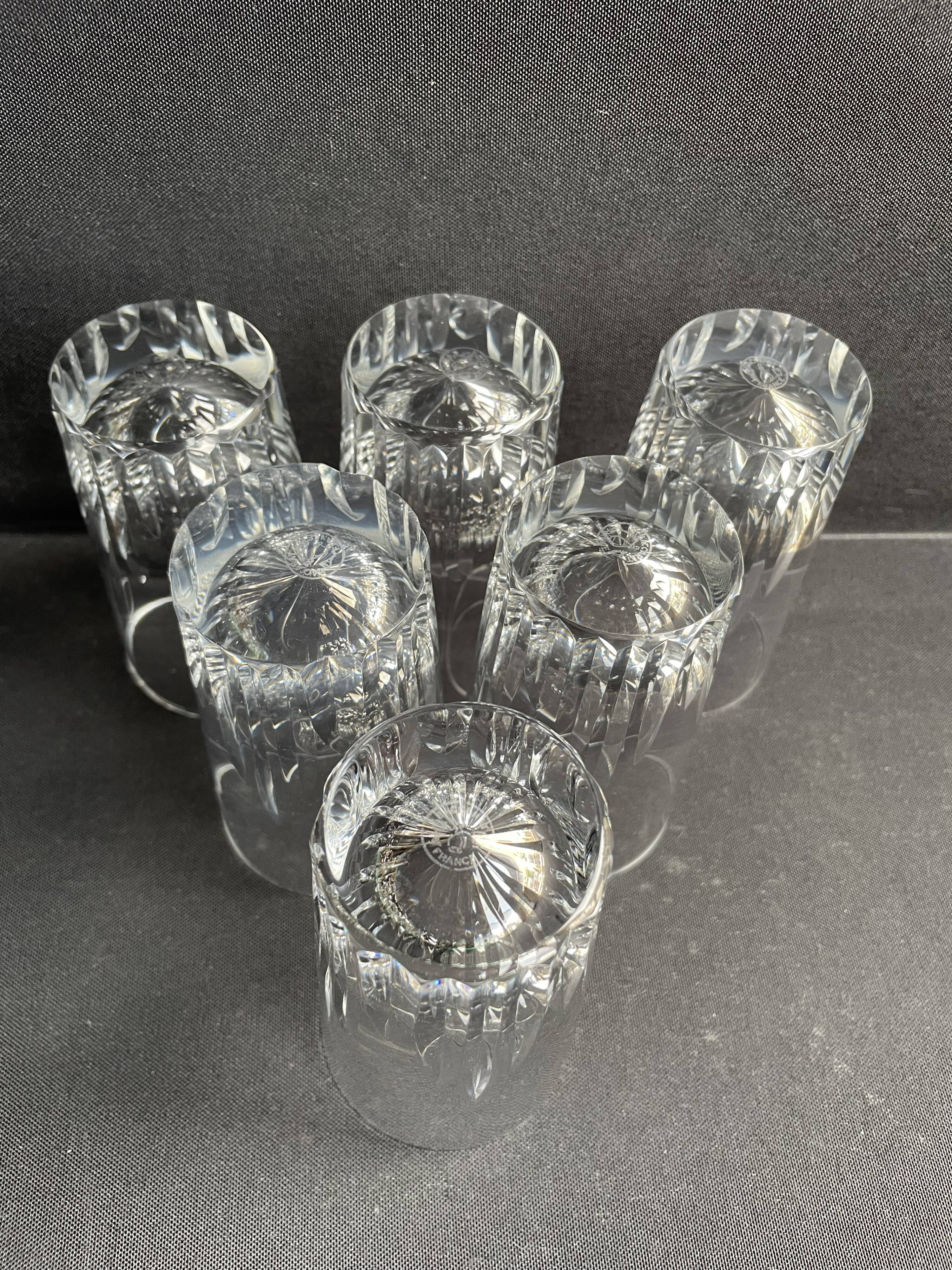 6 Baccarat wine goblets Spear service