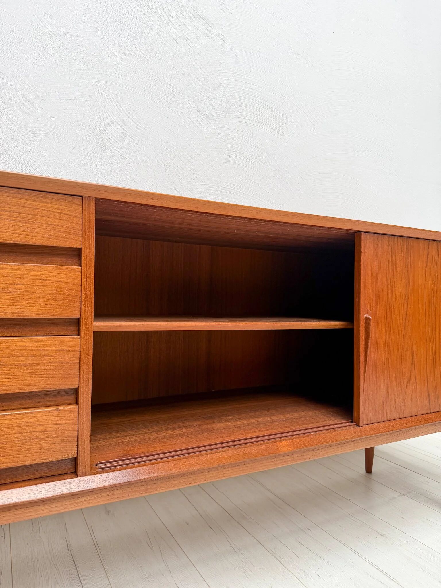 1960s vintage Gunni Omann model 18 Danish design teak sideboard for Omann Jun