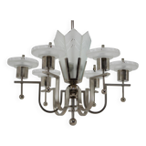 Large Bauhaus chrome pendant, 1930s / Functionalism