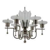 Large Bauhaus chrome pendant, 1930s / Functionalism