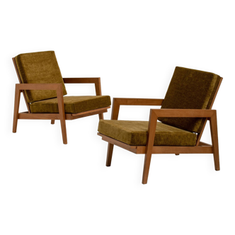 Paire de fauteuils de reconstruction française, France 1960s