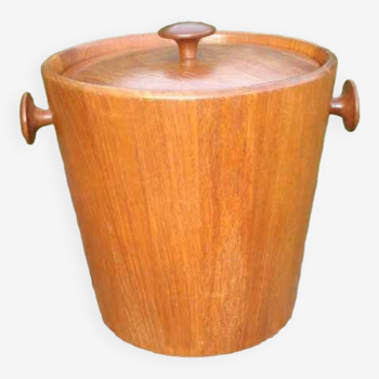 Vintage 1950-1960 Teak Ice Bucket Scandinavian by Jens Quistgaard