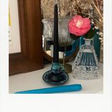 Glazed candle holder