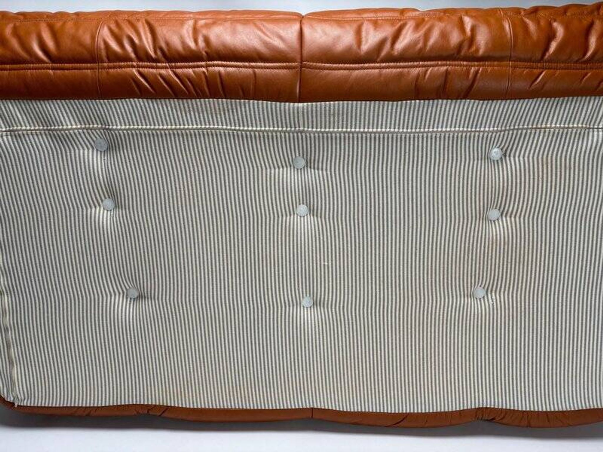 Togo Leather 3-Seaters Sofa attributed to Michel Ducaroy for Ligne Roset, 1992