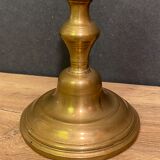 Bougeoir en bronze laiton d'époque XVIIIe