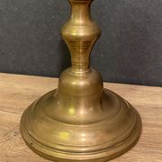 Eighteenth-century brass bronze candle holder