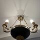 Antique bronze chandelier, Empire style, late 19th century.