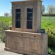 Raw oak dresser cabinet