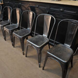 Lot de 6 ancienne chaises Tolix 1950