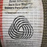 Vintage 70's pure wool velvet rug