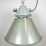 Industrial explosion proof lamp with aluminium shade from Elektrosvit, 1970s