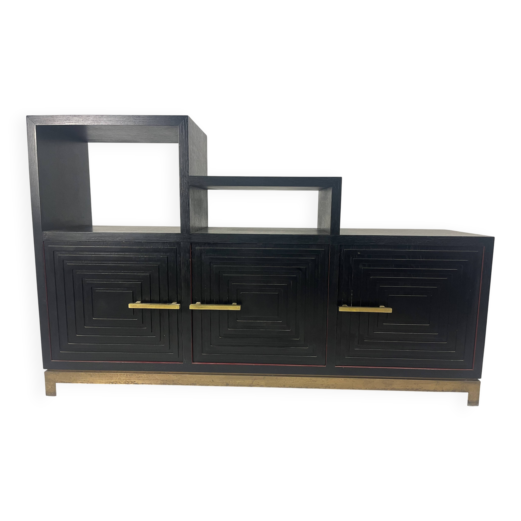 Meuble buffet asymétrique des années 1990