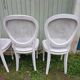 4 chaises anciennes bois et cannage