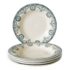 Set of 6 deep plates in Terre de Fer, Salins model "Cambacéres" 19th century