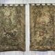 Pair of 20th century wall tapestries with animal decor
