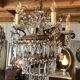 Chandelier with crystal pendants with seven lights, Louis XVI style