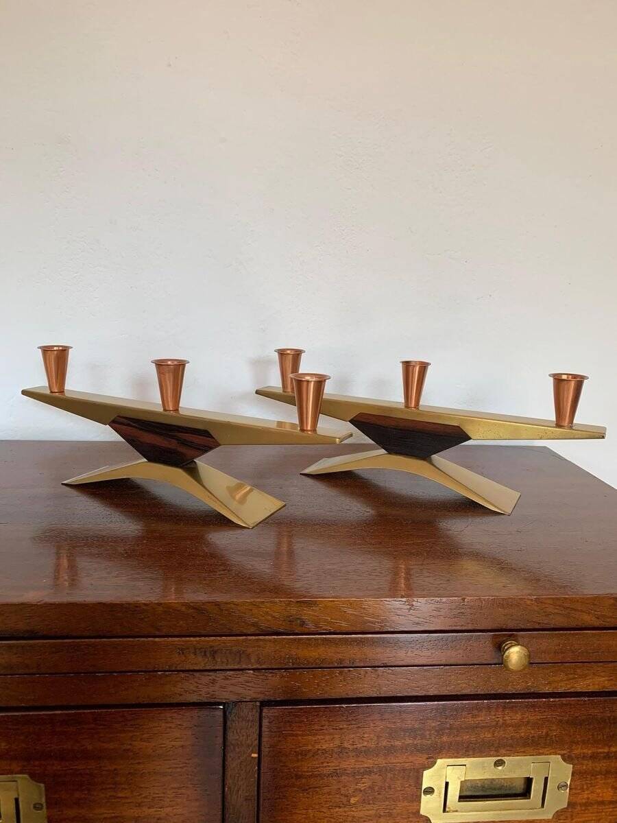 Danish candlesticks, 1960s, set of 2