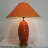 Vintage longwy earthenware lamp