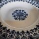 Paire d'assiettes un creuse et une plate Badonviller décor Oriental début X