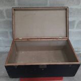 Black wooden trunk