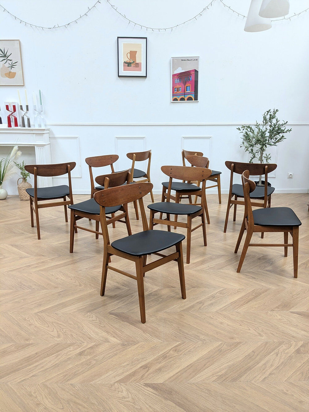 Set of 10 Farstrup 210 chairs