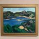 Original Swedish Oil on Canvas - "Lake" by Kersti Flyckt - Signed - Vintage and Framed - 79 × 66 cm (31.1 in × 26 in)