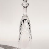 11 champagne flutes on foot in crystal saint louis collection messina model of 1973. stamped