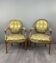 Paire de fauteuils louis xvi en bois sculpté, fin xixe siècle