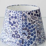 Paire de lampes de table en céramique néerlandaises du milieu du siècle moderne avec nouveaux abat-jours Liberty