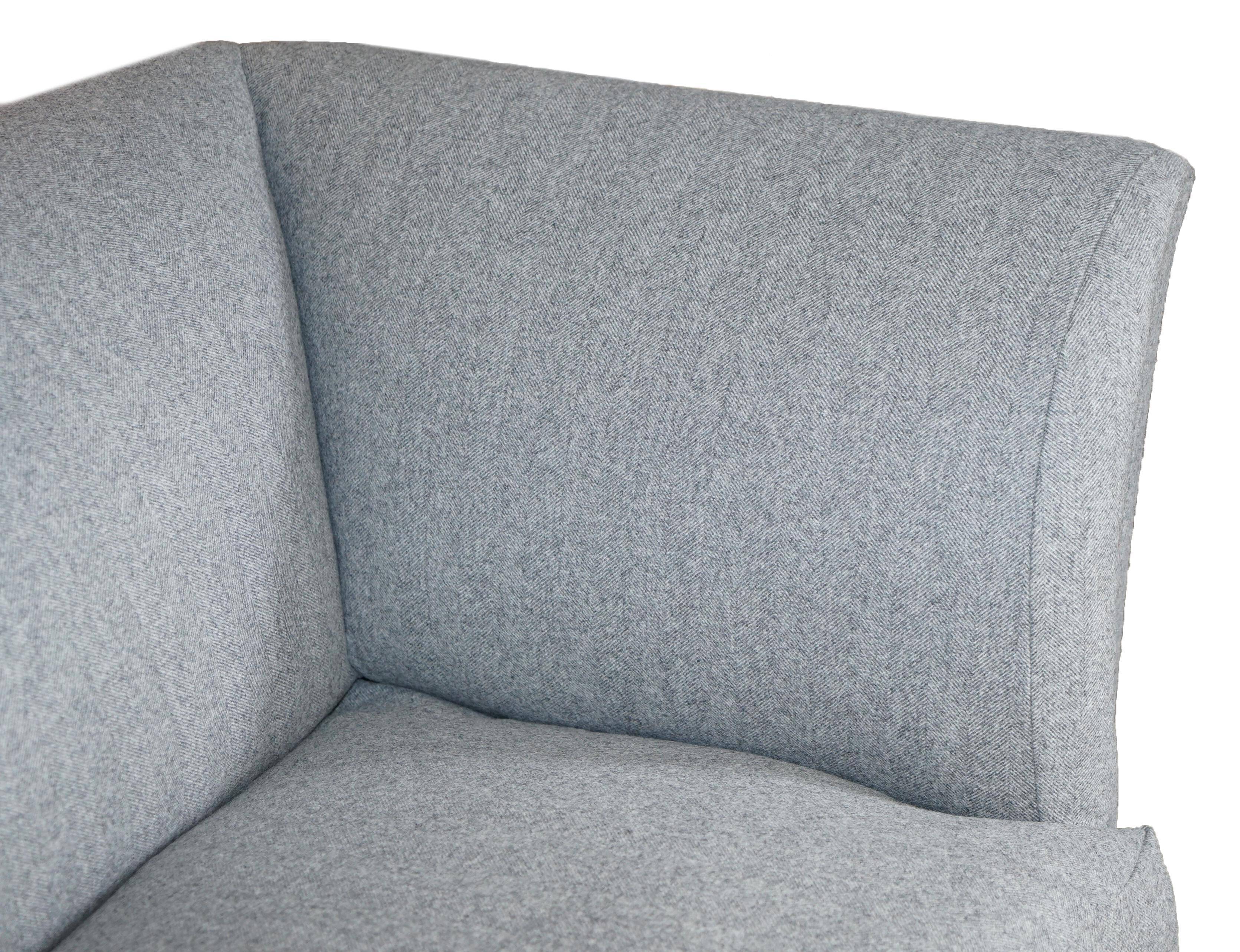 Howard & Son's restored sofa, 100% wool.