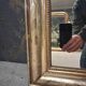 Miroir Louis Philippe argent 95x65