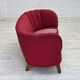 1960s, Danish 2-seater "Banana" sofa, furniture wool, oak wood legs.
