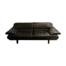 Alanda black leather sofa by Paolo Piva for B&B Italia