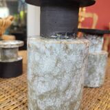 Set of 4 signed enameled vases