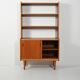 Scandinavian teak bookcase with cabinet, 1960s