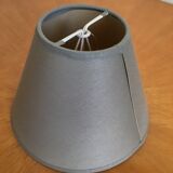 Gray fabric lampshade