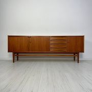 1960s Vintage Large Minimalistic Mid-Century Teak Sideboard