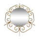 Golden metal sun mirror - 44cm