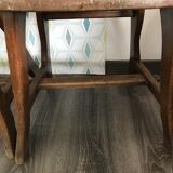 4 brutalist bistro chairs