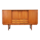 Buffet haut en teck, design danois, années 1960, production : Danemark