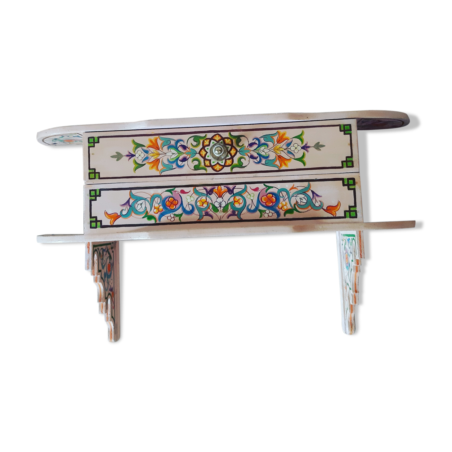 Vintage bohemian shelf