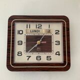 Vintage clock Japy in Formica 70s