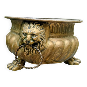 Grande jardinière en - lion