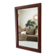 Vintage rectangular mirror in solid wood