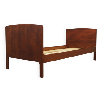 Teak bed, Danish design, 1960s, designer: Sigfred Omann, manufacture: Ølholm Møbelfabrik